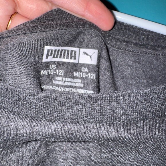 Puma Charcoal Tee with White Cat Logo - Picture 2 of 4